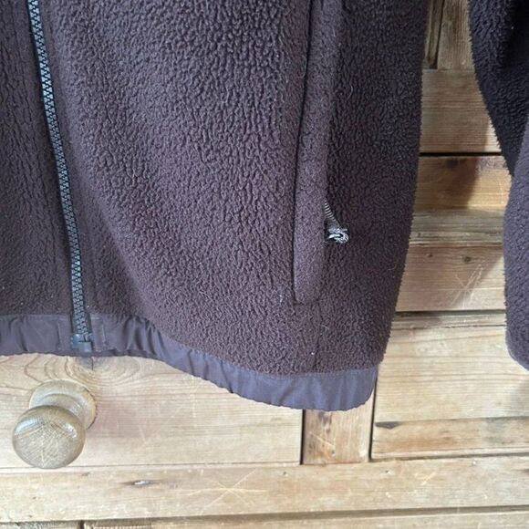 Girl's North Face Large Brown White‎ Fleece Jacket - Picture 4 of 9